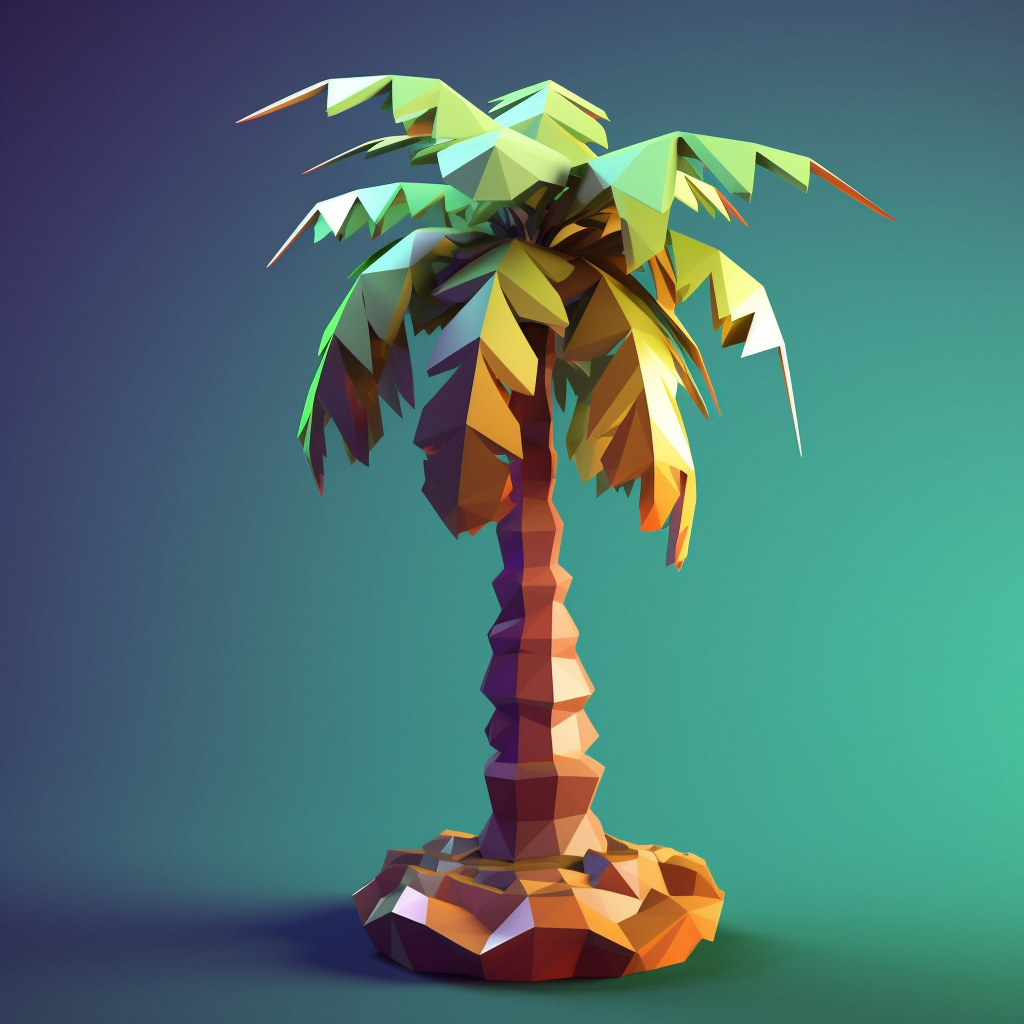 How To Create A low Poly Palm Tree On Blender