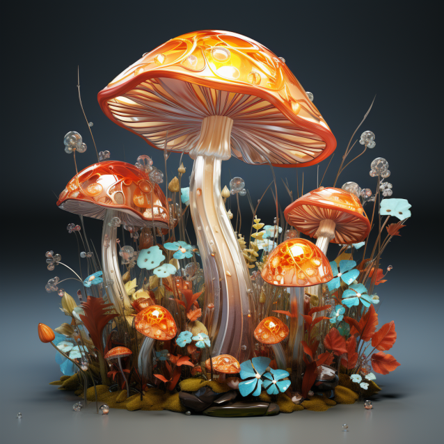 How to make a low poly Mushroom on Blender?